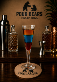 Pousse Cafe Glass, a type of cocktail glass